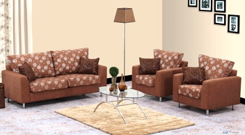 Damro Sofa ELENA SOFA 3+1+1 (Fabric ) Price 