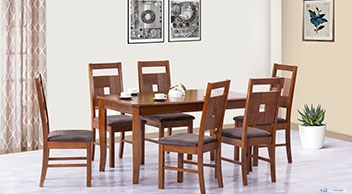 Damro Wooden BRISBANE DINNIG TABLE SET Price 