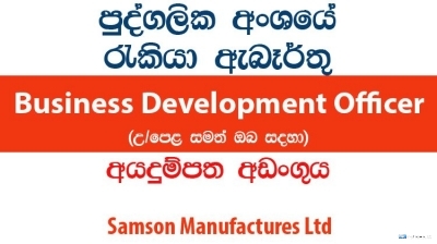 Business Development Officer â€“ Samson Manufactures Ltd