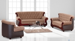 Damro Sofa MARVEL SOFA 3+2+1 ( PVC Cloth + Fabric ) Price 