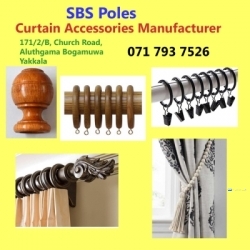 Curtain Accessories Supplier in Gampaha - SBS Poles.